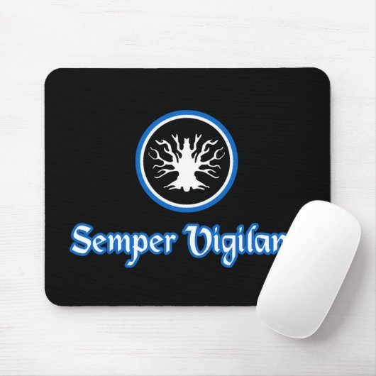 Tapis De Souris Semper Vigilans mousepad (Avec souris)
