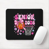 Tapis De Souris Senior 2026 class of 2026 basketball coquette bow (Avec souris)