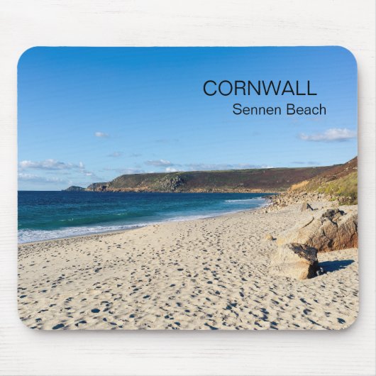 Tapis De Souris Sennen Beach Cornwall England  (Devant)