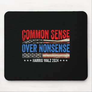 Tapis De Souris Sens commun sur les absurdités Harris Waltz Democr