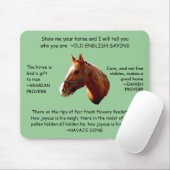 Tapis De Souris SENS de CHEVAL - mousepad (Avec souris)