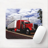 Tapis De Souris Sensenig Peterbilt rouge 379 Mousepad (Avec souris)