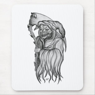 Tapis De Souris Sensenmann - The Death noir et blanc design