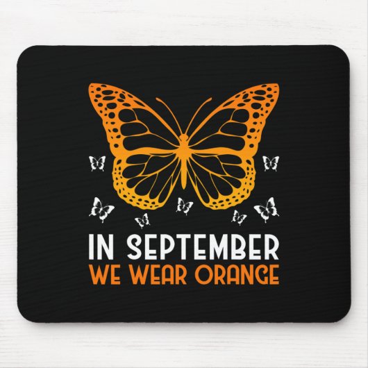 Tapis De Souris Sensibilisation À La Leucémie En Septembre Nous Po (Devant)