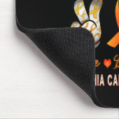 Tapis De Souris Sensibilisation à la leucémie Orange Cancer Ruban (Coin)