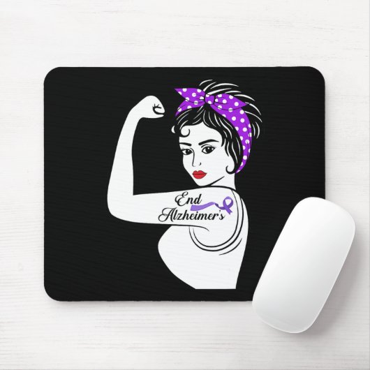 Tapis De Souris Sensibilisation à la maladie d'Alzheimer Interdict (Avec souris)