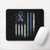 Tapis De Souris Sensibilisation à la prévention du suicide Drapeau (Avec souris)