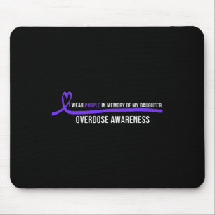 Tapis De Souris Sensibilisation à la surdose de la fille Je porte 