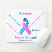 Tapis De Souris Sensibilisation à la vie (Avec souris)