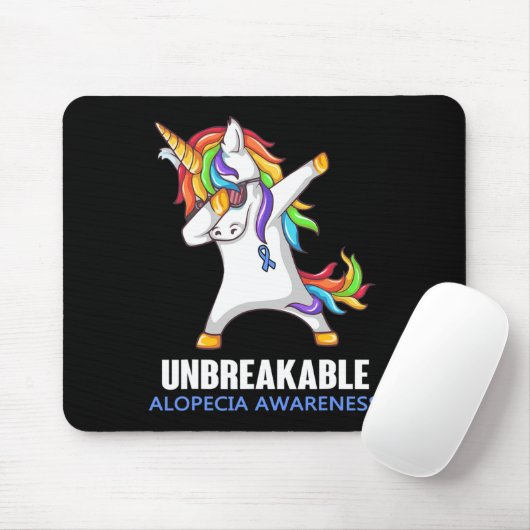 Tapis De Souris Sensibilisation À L'Alopécie IMBREAKABLE Pour Les  (Avec souris)