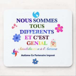 Tapis de souris sensibilisation à l'autisme