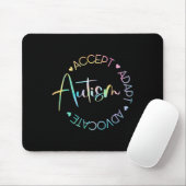 Tapis De Souris Sensibilisation à l'autisme Accepter Adapter Défen (Avec souris)