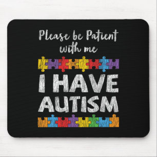 Tapis De Souris Sensibilisation à l'autisme J'ai l'autisme Enfants