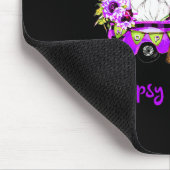 Tapis De Souris Sensibilisation à l'épilepsie des gnomes de fleurs (Coin)
