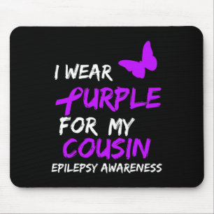 Tapis De Souris Sensibilisation À L'Épilepsie Je Porte Du Violet P