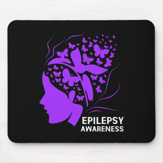 Tapis De Souris Sensibilisation À L'Épilepsie Pour Les Femmes (Devant)