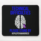 Tapis De Souris Sensibilisation à l'épilepsie Technique Epileptiqu (Devant)