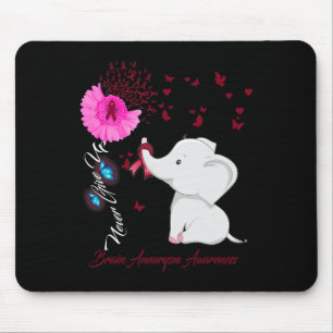 Tapis De Souris Sensibilisation à l'neurysme cérébral des éléphant