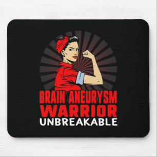 Tapis De Souris Sensibilisation à l'neurysme Femmes incassables Ru