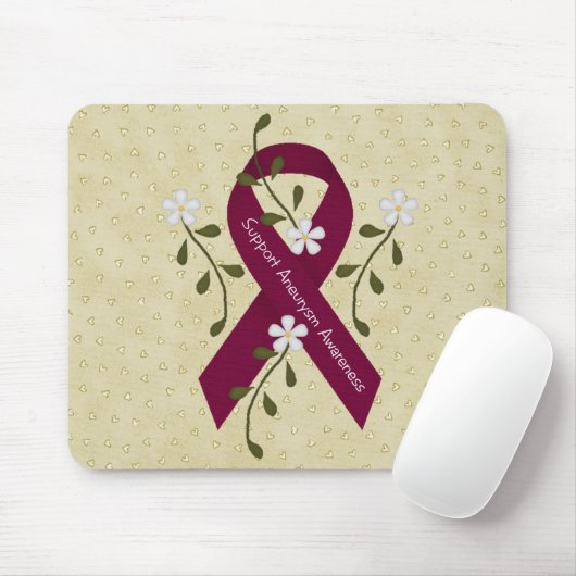 Tapis De Souris Sensibilisation à l'neurysme Mousepad (Avec souris)