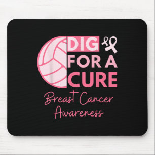 Tapis De Souris Sensibilisation au cancer Creusez pour une guériso