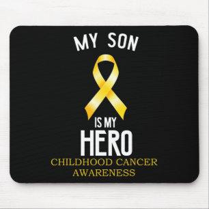 Tapis De Souris Sensibilisation au cancer de l'enfance Mon Fils es