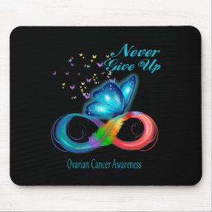 Tapis De Souris Sensibilisation au cancer de l'ovaire papillon