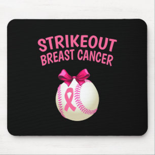 Tapis De Souris Sensibilisation au cancer du sein - Baseball rose