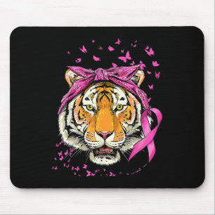 Tapis De Souris Sensibilisation au cancer du sein du tigre Cancer