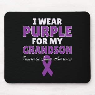Tapis De Souris Sensibilisation au cancer pancréatique Je porte le