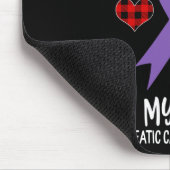 Tapis De Souris Sensibilisation au cancer pancréatique Mon combat (Coin)