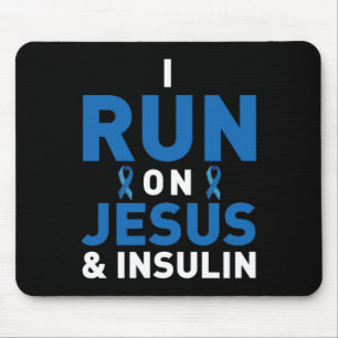 Tapis De Souris Sensibilisation au diabète Type 1 2 - Diabétique T