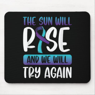 Tapis De Souris Sensibilisation au suicide _Le Soleil va se lever