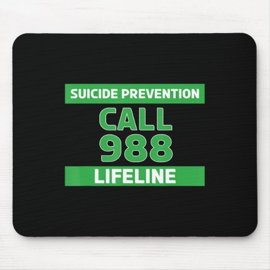 Tapis De Souris Sensibilisation au suicide - Prévention Lifeline 9 (Devant)