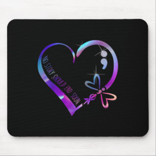 Tapis De Souris Sensibilisation au suicide Ruban Santé mentale pos