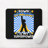 Tapis De Souris Sensibilisation au syndrome de Down Superhero Chro (Avec souris)