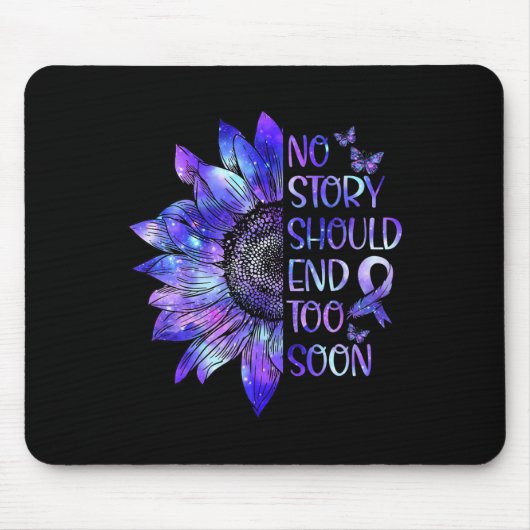 Tapis De Souris Sensibilisation Aucune Histoire Ne Devrait Finir T (Devant)