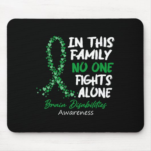 Tapis De Souris Sensibilisation aux déficiences cérébrales Cette f (Devant)