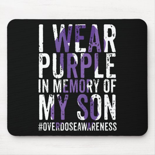 Tapis De Souris Sensibilisation internationale aux surdoses Porter (Devant)