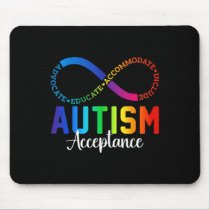 Tapis De Souris Sensibilisation sur l'autisme Acceptation Infinity