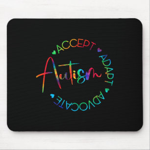Tapis De Souris Sensibilisation sur l'autisme Accepter Adapt Advoc