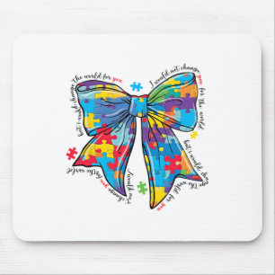Tapis De Souris Sensibilisation sur l'autisme Autisme Coquette Bow