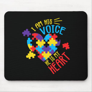 Tapis De Souris Sensibilisation sur l'autisme Autisme Soutien Homm