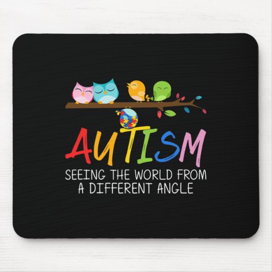 Tapis De Souris Sensibilisation sur l'autisme Bird (Devant)