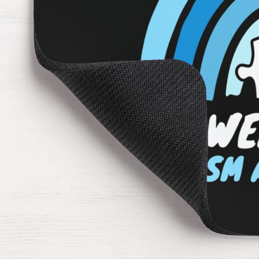 Tapis De Souris Sensibilisation sur l'autisme Bleu Avril Aimer Sup (Coin)