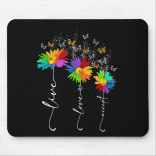 Tapis De Souris Sensibilisation sur l'autisme Chemise Live Amour A