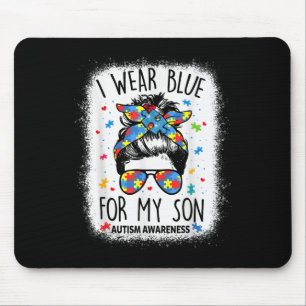 Tapis De Souris Sensibilisation sur l'autisme Chemise Maman Messy