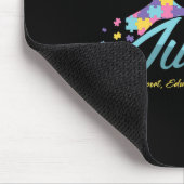 Tapis De Souris Sensibilisation sur l'autisme Coeur Puzzle Ribbon (Coin)