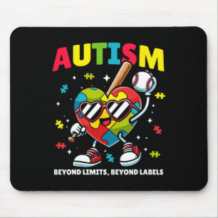 Tapis De Souris Sensibilisation sur l'autisme de baseball Puzzle c