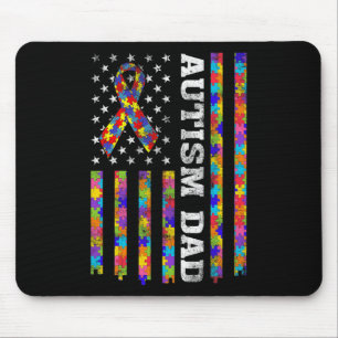 Tapis De Souris Sensibilisation sur l'autisme Fier Autisme Papa Vi